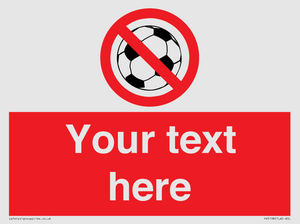 Custom No Ball Games Sign